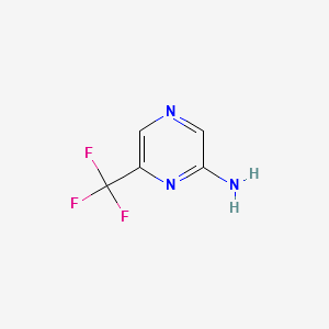 6-(trifluoromethyl)pyrazin-2-amine structure, CAS 69816-35-9