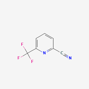 6-(trifluoromethyl)pyridine-2-carbonitrile structure, CAS 887583-52-0