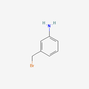 3-(bromomethyl)-Benzenamine structure, CAS 130462-63-4