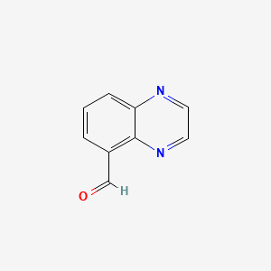 quinoxaline-5-carbaldehyde structure, CAS 141234-08-4