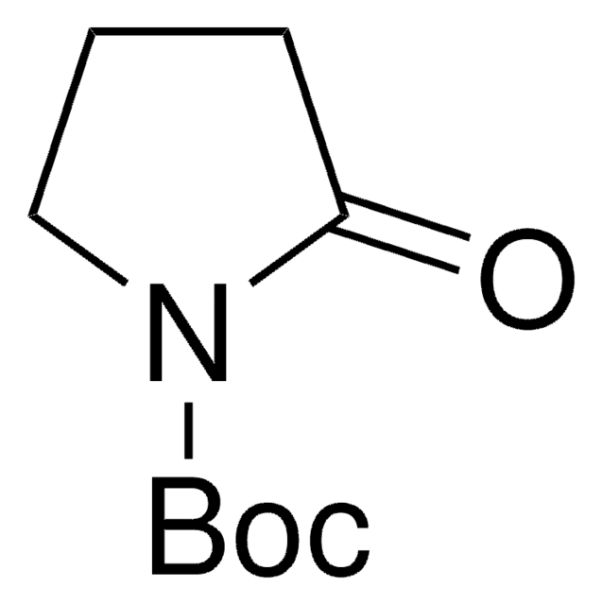 tert-butyl2-oxopyrrolidine-1-carboxylate structure, CAS 85909-08-6