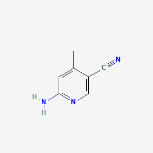 6-amino-4-methylpyridine-3-carbonitrile structure, CAS 179555-10-3