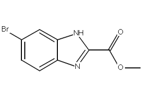6-Bromo-1H-benzoimidazole-2-carboxylicacidmethylester structure, CAS 885280-00-2