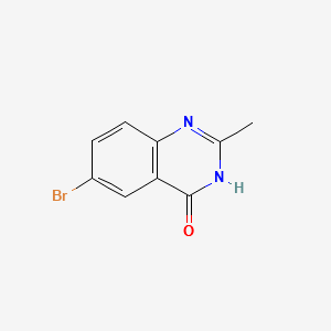 6-bromo-2-methylquinazolin-4(3H)-one structure, CAS 5426-59-5