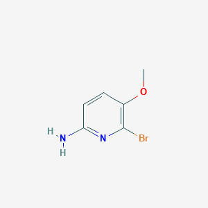 6-bromo-5-methoxypyridin-2-amine structure, CAS 79491-43-3