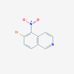 6-bromo-5-nitroisoquinoline structure, CAS 850197-72-7