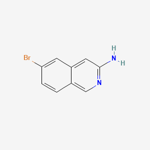 6-bromoisoquinolin-3-amine structure, CAS 891785-28-7