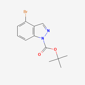 tert-butyl4-bromo-1H-indazole-1-carboxylate structure, CAS 926922-37-4
