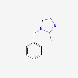 1H-Imidazole,4,5-dihydro-2-methyl-1-(phenylmethyl)- structure, CAS 6096-36-2