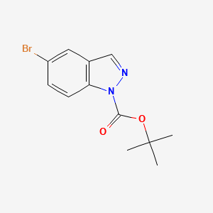 tert-butyl6-bromo-1H-indazole-1-carboxylate structure, CAS 651780-02-8