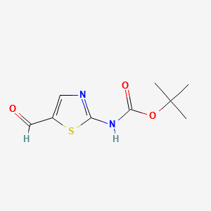 tert-butyl5-formylthiazol-2-ylcarbamate structure, CAS 391668-77-2