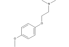 2-(4-methoxyphenoxy)-N,N-dimethylethanamine structure, CAS 51344-12-8