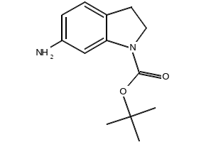 tert-butyl6-aminoindoline-1-carboxylate structure, CAS 129488-00-2