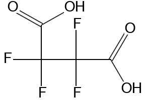 Tetrafluorosuccinicacid structure, CAS 377-38-8