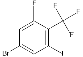 3,5-difluoro-4-(trifluoromethyl)bromobenzene structure, CAS 156243-64-0