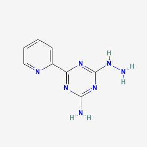4-hydrazino-6-(2-pyridyl)-1,3,5-triazin-2-amine structure, CAS 175204-69-0