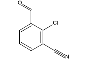 2-Chloro-3-cyanobenzaldehyde structure, CAS 165187-24-6