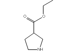 Ethylpyrrolidine-3-carboxylate structure, CAS 72925-15-6