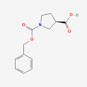 (R)-1-CBZ-Pyrrolidine-3-carboxylicacid structure, CAS 192214-06-5