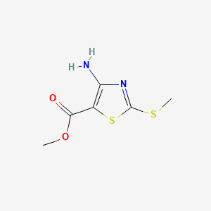 4-Amino-2-methylthio-5-thiazolecarboxylicacidmethylester structure, CAS 60093-05-2