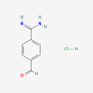 4-FormylbenzamidineHCl structure, CAS 63476-93-7