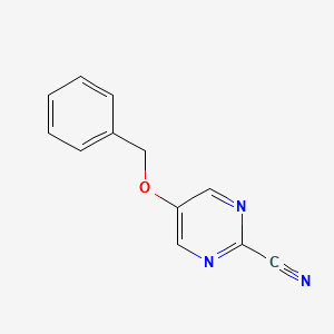 5-(Benzyloxy)pyrimidine-2-carbonitrile structure, CAS 166672-22-6