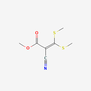 methyl2-cyano-3,3-di(methylthio)acrylate structure, CAS 3490-92-4