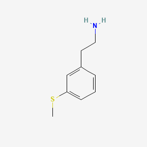 2-(3-(methylthio)phenyl)ethanamine structure, CAS 118468-20-5