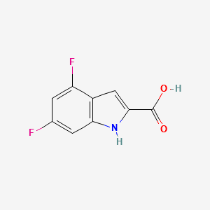 4,6-Difluoroindole-2-carboxylicacid structure, CAS 247564-65-5