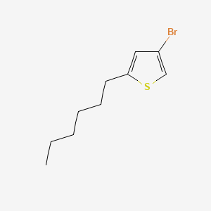 4-Bromo-2-hexylthiophene structure, CAS 155954-63-5