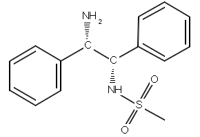 N-((1S,2S)-2-Amino-1,2-diphenylethyl)methanesulfonamide structure, CAS 300345-76-0