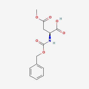 Asparticacid,N-[(phenylmethoxy)carbonyl]-,4-methylester structure, CAS 3160-47-2
