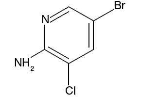 5-bromo-3-chloropyridin-2-amine structure, CAS 38185-55-6