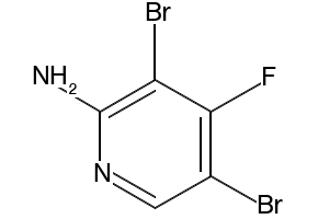 3,5-dibromo-6-fluoropyridin-2-amine structure, CAS 1259477-39-8