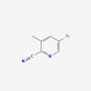 5-bromo-3-methylpicolinonitrile structure, CAS 156072-86-5