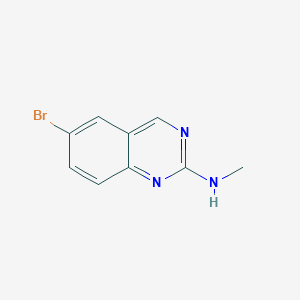 6-bromo-N-methylquinazolin-2-amine structure, CAS 882670-77-1