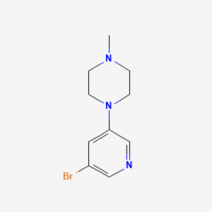 1-(5-bromopyridin-3-yl)-4-methylpiperazine structure, CAS 1130759-48-6