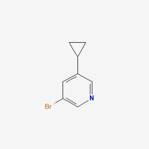 3-bromo-5-cyclopropylpyridine structure, CAS 1044210-57-2