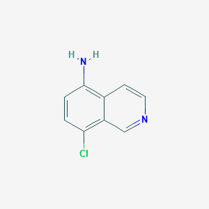 8-chloroisoquinolin-5-amine structure, CAS 934554-41-3