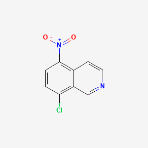 8-chloro-5-nitroisoquinoline structure, CAS 156901-43-8