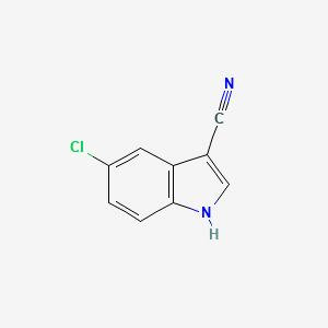 5-Chloro-1H-indole-3-carbonitrile structure, CAS 194490-14-7