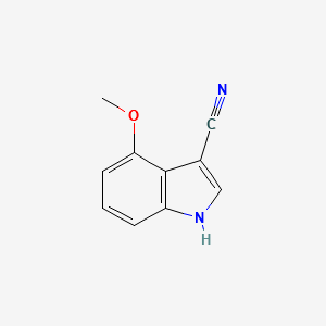 4-Methoxy-1H-indole-3-carbonitrile structure, CAS 889942-79-4