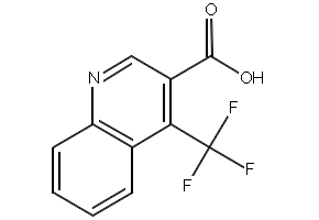 4-(trifluoromethyl)quinoline-3-carboxylicacid structure, CAS 155495-82-2