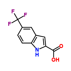5-Trifluoromethyl-1H-indole-2-carboxylicacid structure, CAS 496946-78-2