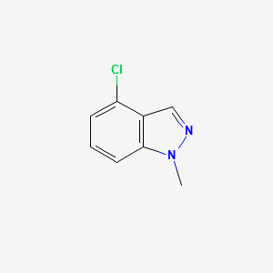 4-chloro-1-methyl-1H-indazole structure, CAS 162502-53-6