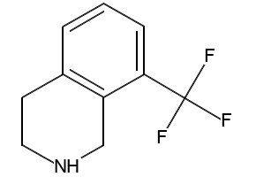 8-Trifluoromethyl-1,2,3,4-tetrahydro-isoquinoline structure, CAS 284027-36-7