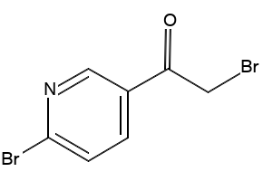 2-Bromo-1-(6-bromo-pyridin-3-yl)-ethanone structure, CAS 136592-20-6