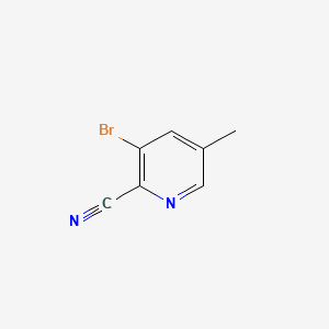 3-Bromo-5-methyl-pyridine-2-carbonitrile structure, CAS 474824-78-7