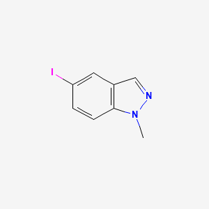 5-iodo-1-methyl-1H-indazole structure, CAS 1072433-59-0