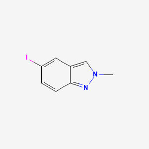 5-iodo-2-methyl-2H-indazole structure, CAS 1150617-94-9